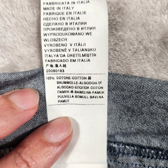 VTG United Colors of Benetton Ombre Denim A line Mini dress Womens size M - Picture 8 of 11